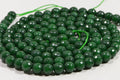 Emerald Green Quartz Beads: 6mm Faceted Gemstone Beads
