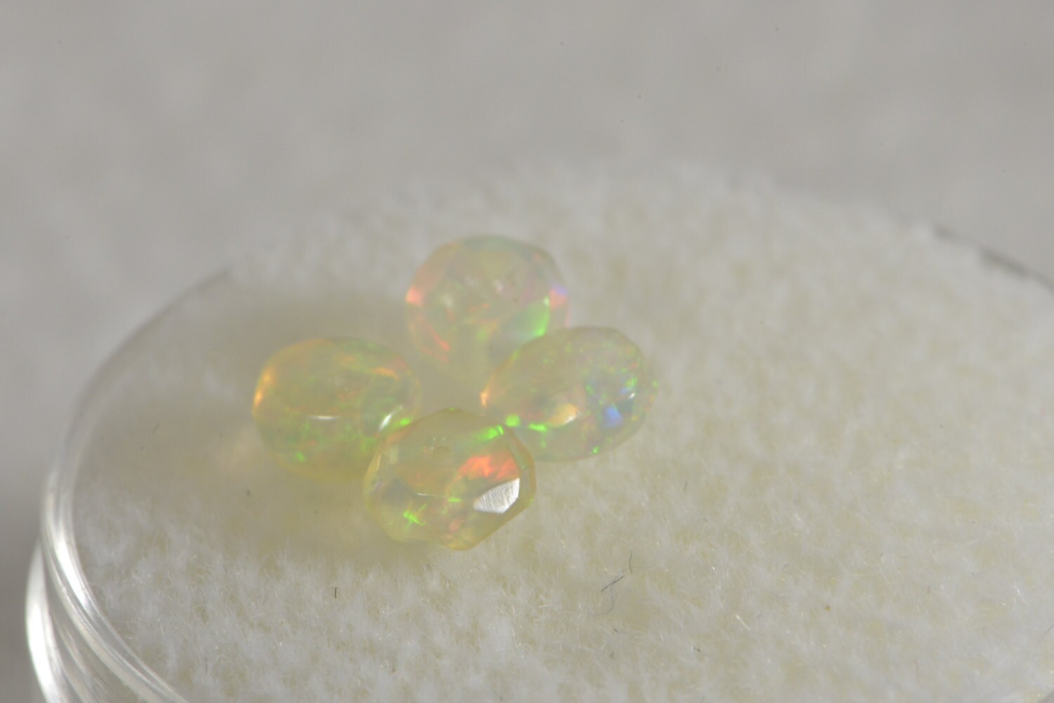 Ethiopian Welo Opal Faceted Rondelle Beads: Natural Gemstone, Jewelry Making (4.2x2mm)
