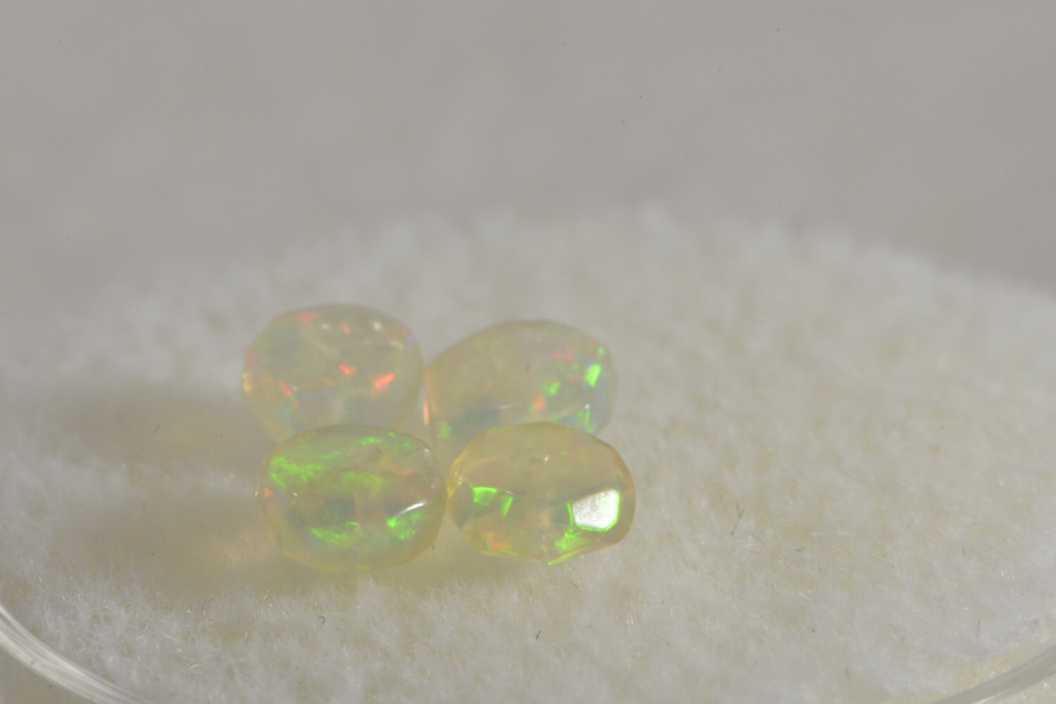 Ethiopian Welo Opal Faceted Rondelle Beads: Natural Gemstone, Jewelry Making (4.2x2mm)