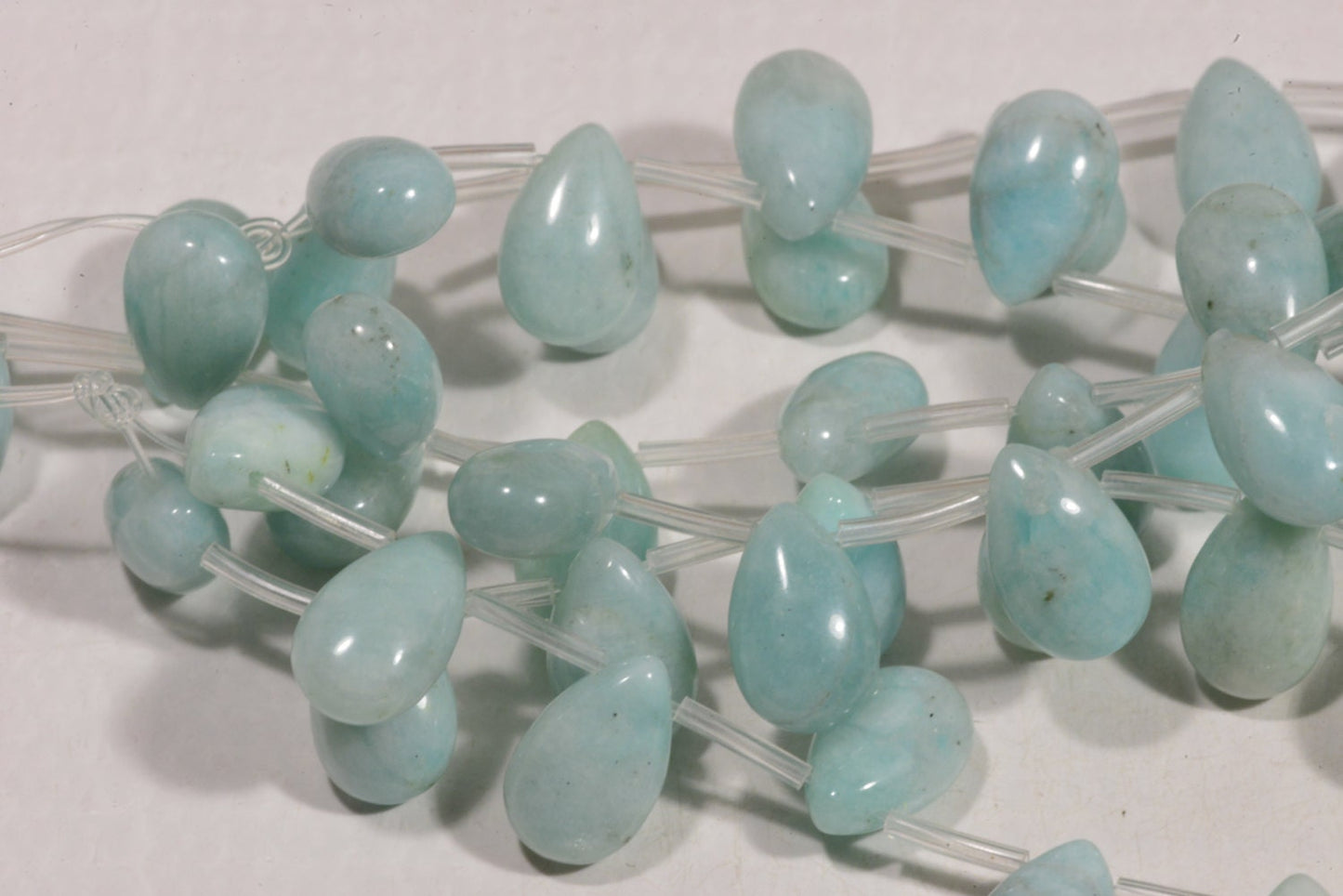 Amazonite Gemstone Beads: Light Blue Jewelry Making Supplies (2 Beads)