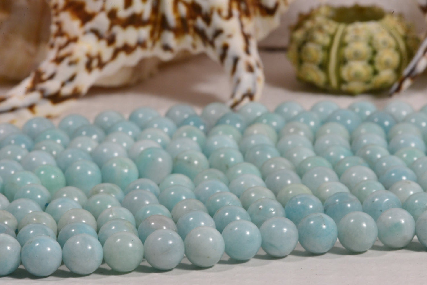 8mm Amazonite Beads: Round Mint Green Gemstone, Jewelry Making Supplies