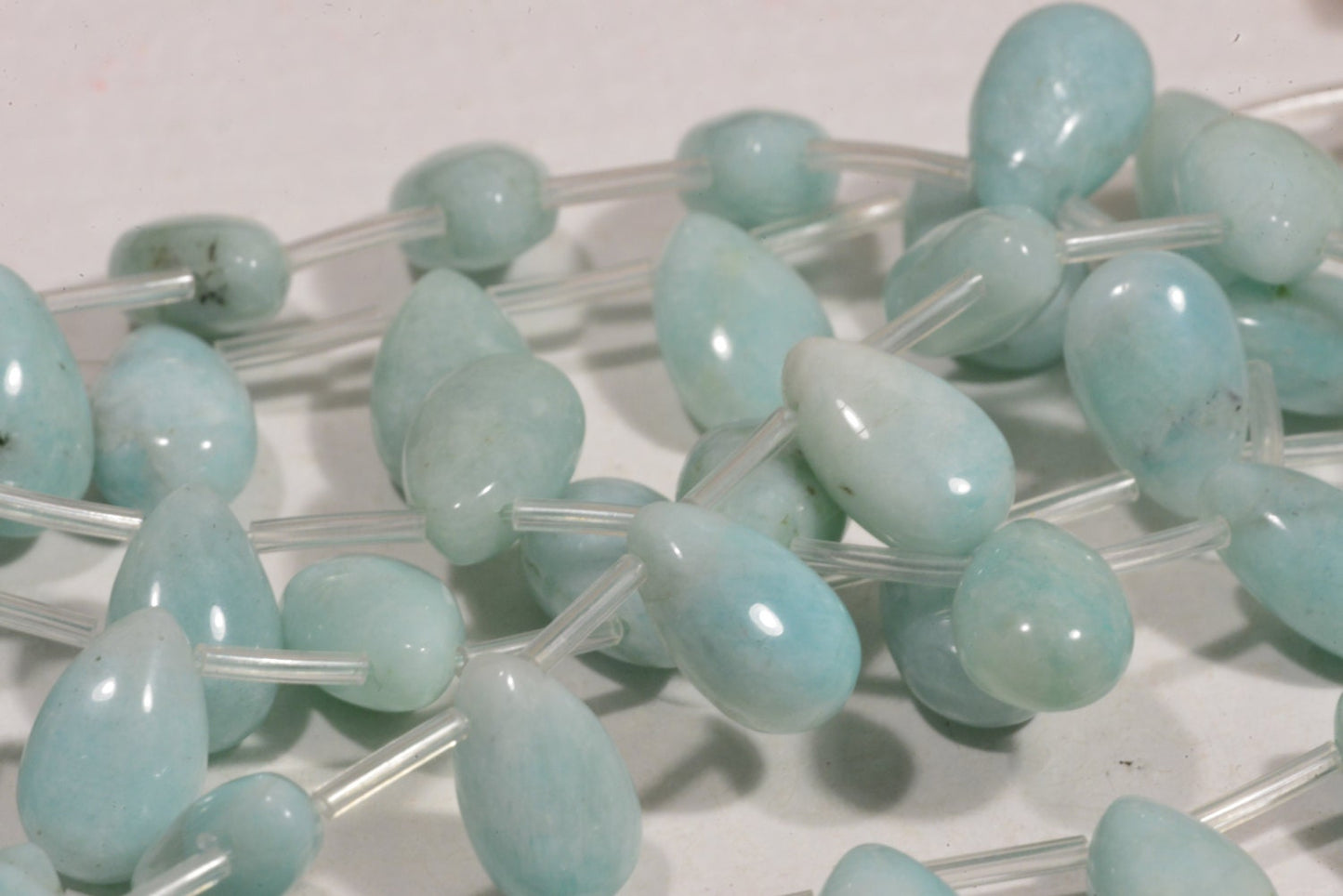 Amazonite Gemstone Beads: Light Blue Jewelry Making Supplies (2 Beads)