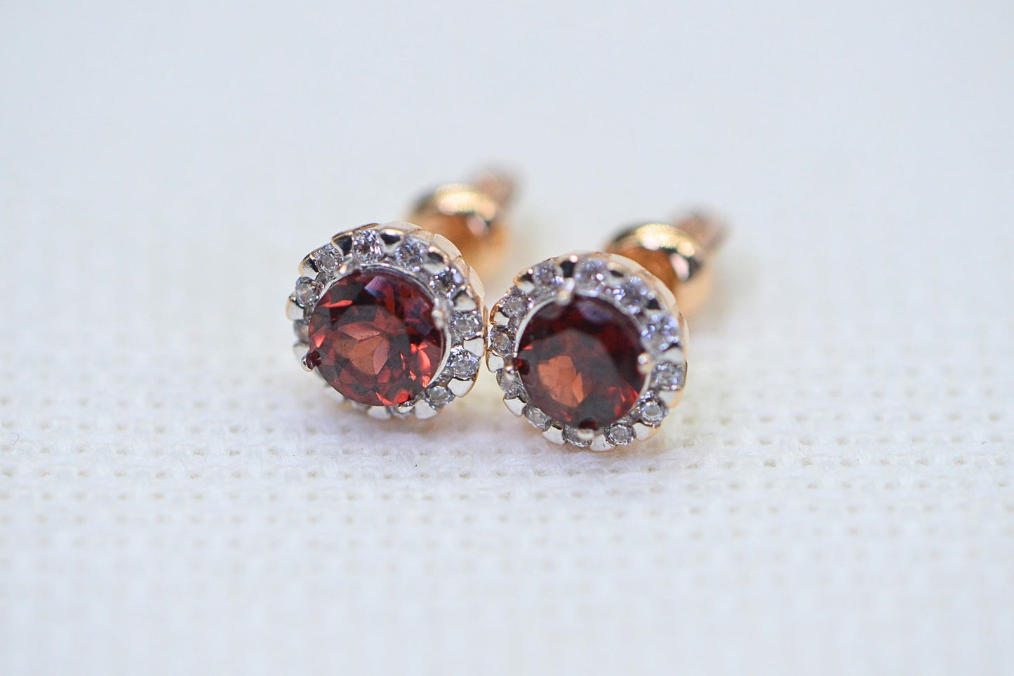 14K Solid Gold Australian Black Opal Stud Screw Back Earrings