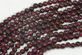 Red Garnet Beads: 3.3mm Round Gemstone Beads, 14.5" Strand