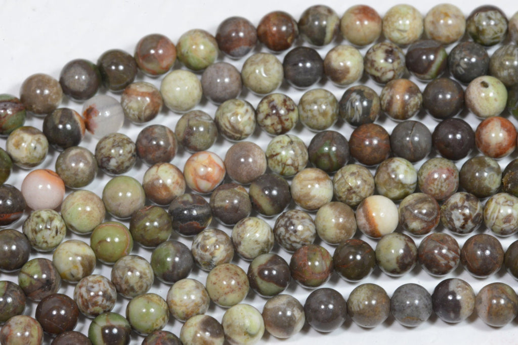 Rainforest Jasper Beads: 4mm Round Gemstone Strand for Jewelry Making