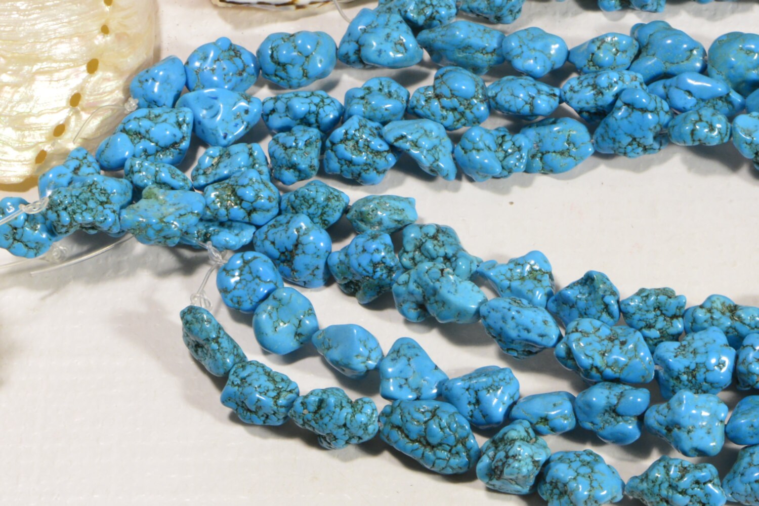 Magnesite 12 to 20mm 15" Strand Gemstone Bead Jewelry Making Supplies