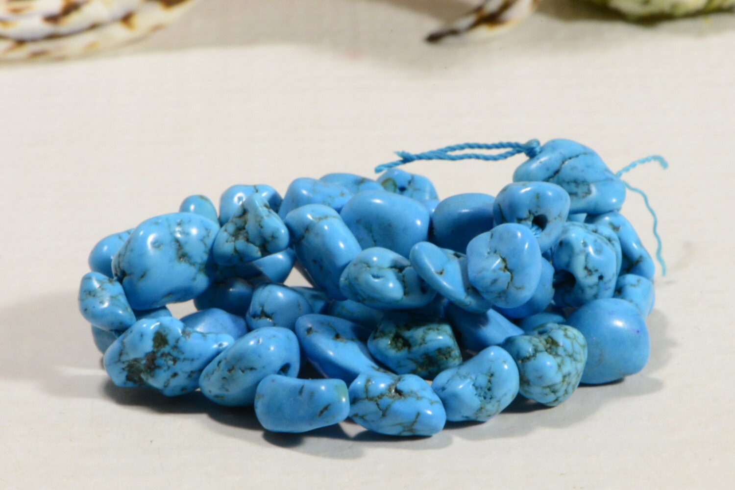 Magnesite 5 to 11mm  16 1/2" Strand  Gemstone Beads Jewelry Making Supplies