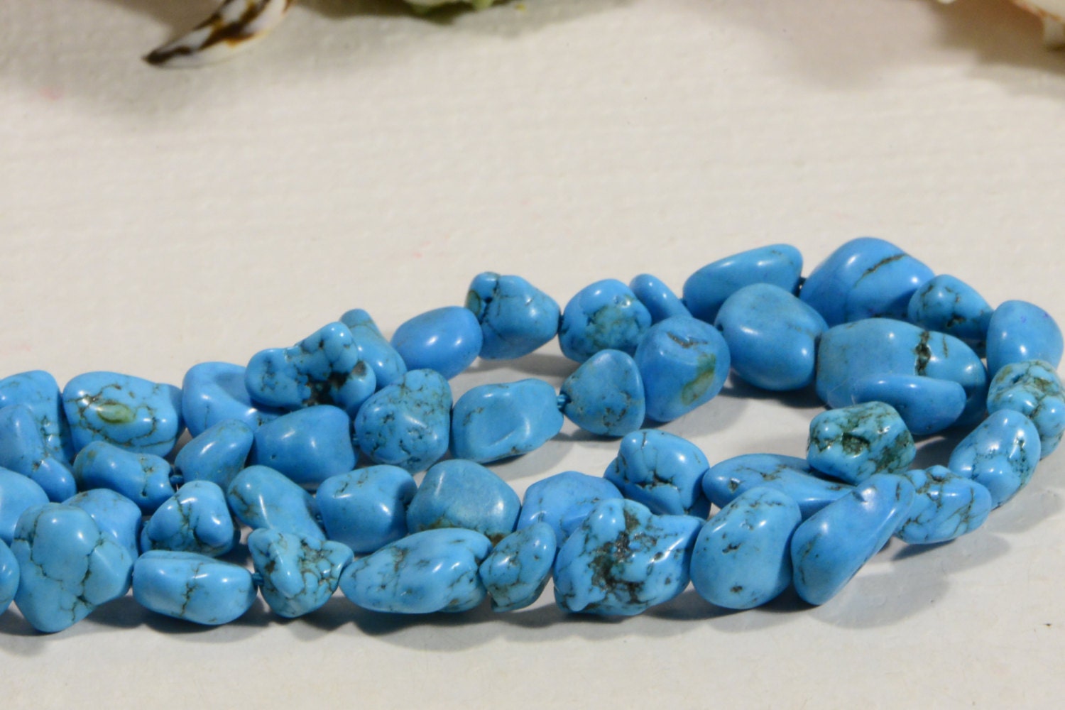 Magnesite 5 to 11mm  16 1/2" Strand  Gemstone Beads Jewelry Making Supplies