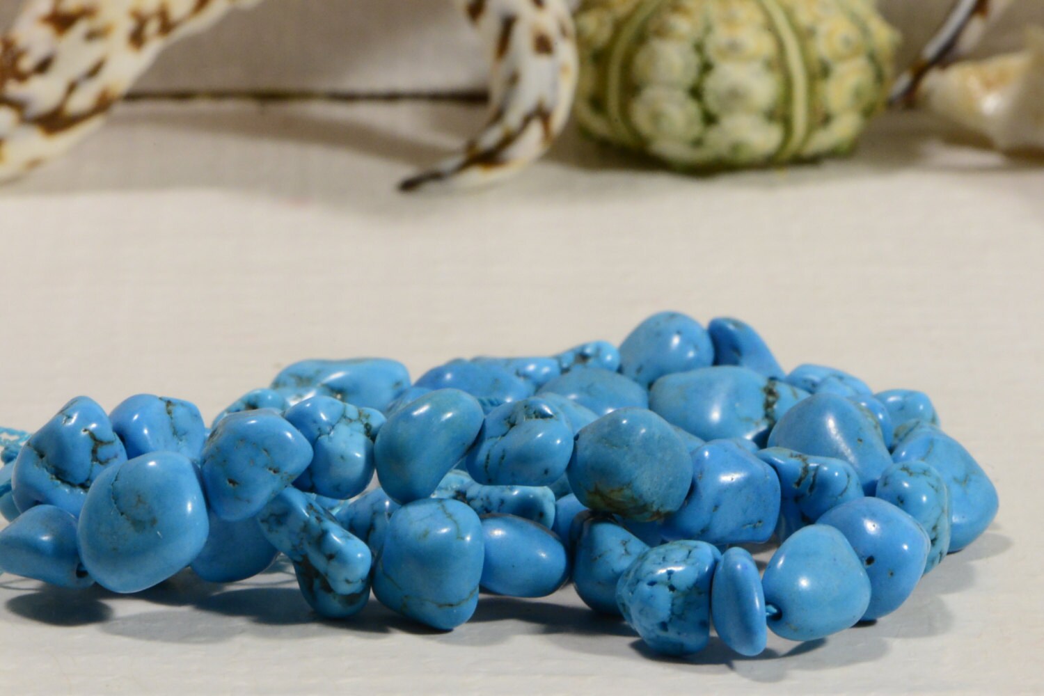 Magnesite 5 to 11mm  16 1/2" Strand  Gemstone Beads Jewelry Making Supplies