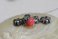 Sterling Silver Plated Bead Caps: Antique Dome Findings (7-8mm, 12pcs)