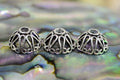 Sterling Silver Filigree Bead Caps - 10mm Jewelry Making Supplies