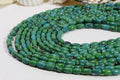 Turquoise Oval Barrel Beads: Natural Gemstone Jewelry Supplies