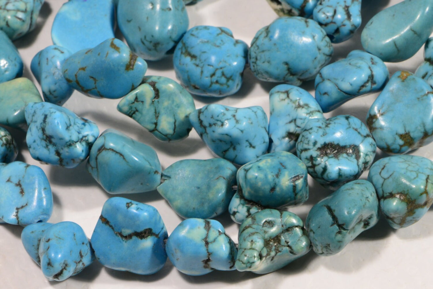 Magnesite 10 to 15mm 7 1/2" Strand Gemstone Bead Jewelry Making Supplies