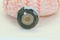 Natural Ocean Jasper Cabochon: Round Gemstone, 16x5.6mm