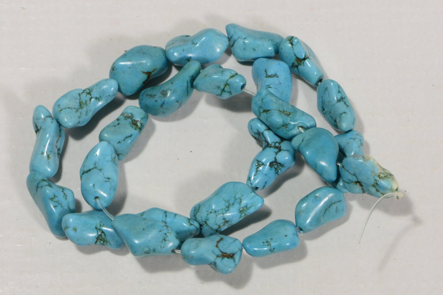 Magnesite Nugget Beads  Gemstone Bead Jewelry Making Supplies 16x8x6mm 16" Strand