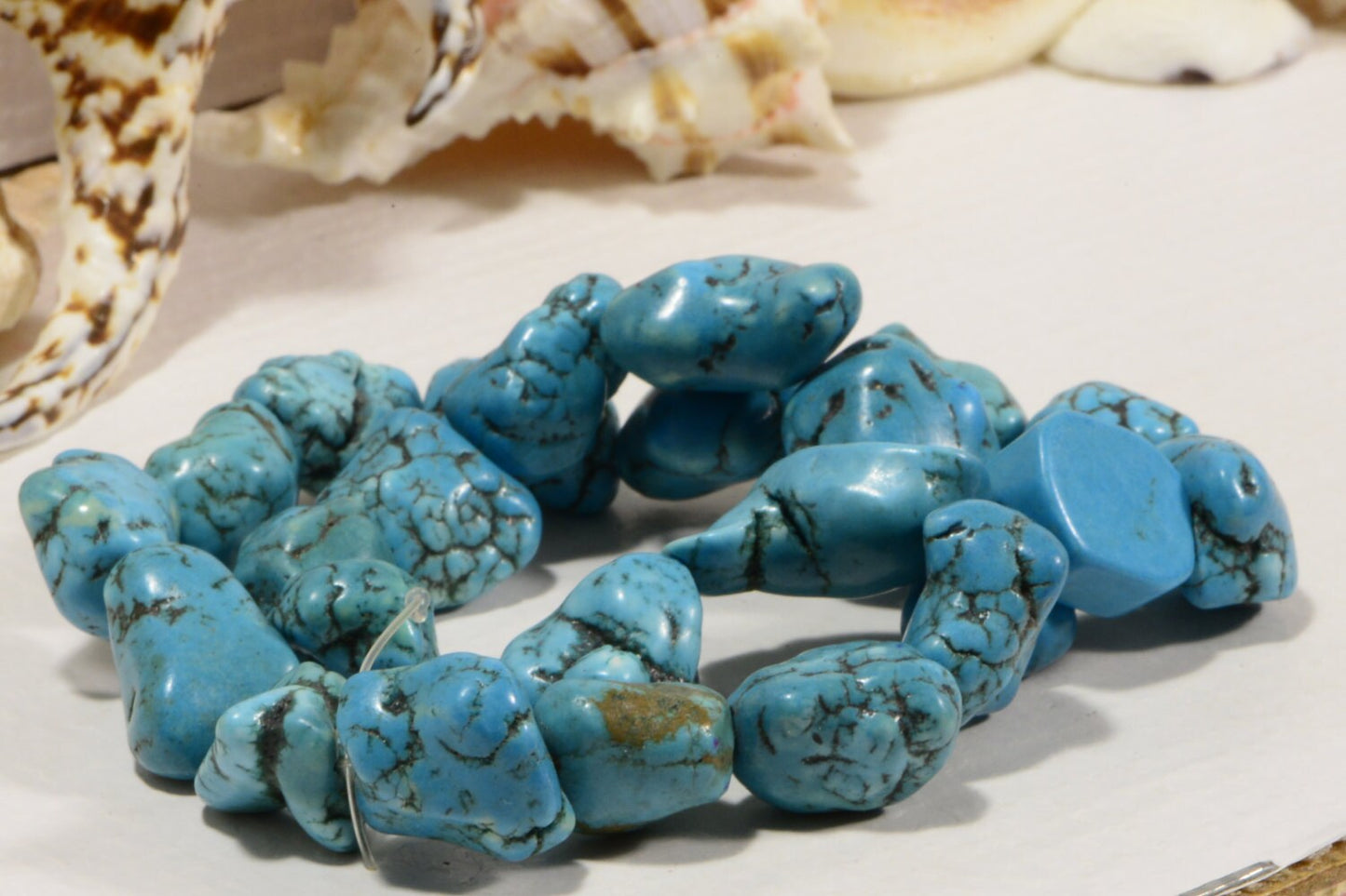 Magnesite 14 to 18mm 16" Strand Gemstone Bead Jewelry Making Supplies