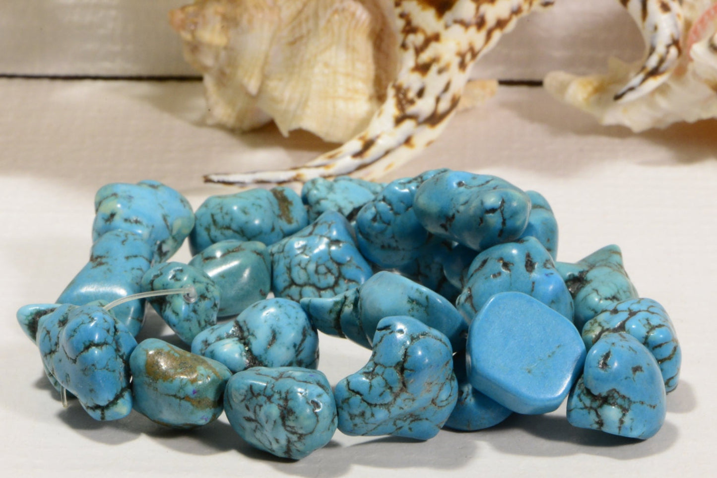 Magnesite 14 to 18mm 16" Strand Gemstone Bead Jewelry Making Supplies