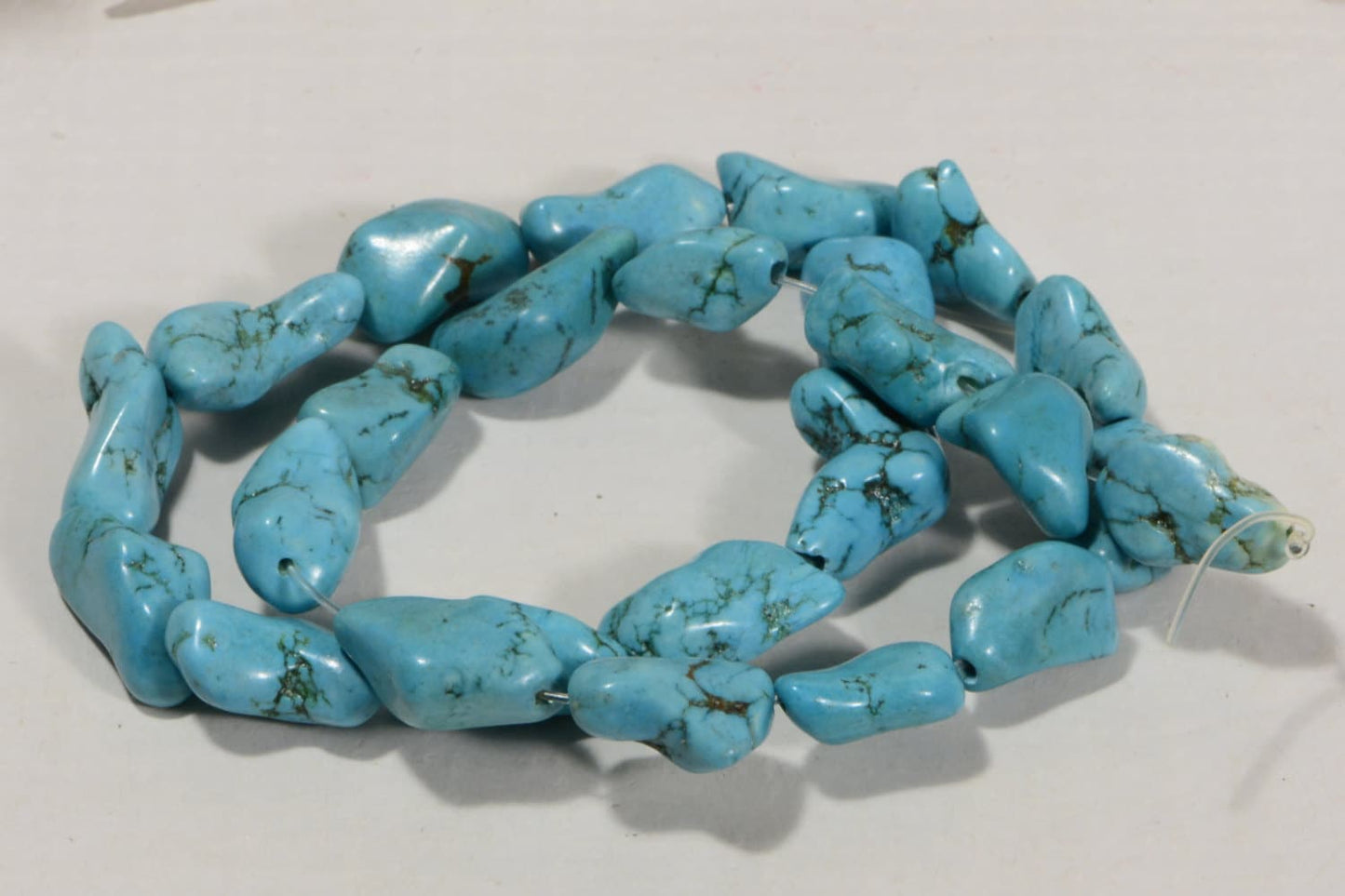Magnesite Nugget Beads  Gemstone Bead Jewelry Making Supplies 16x8x6mm 16" Strand