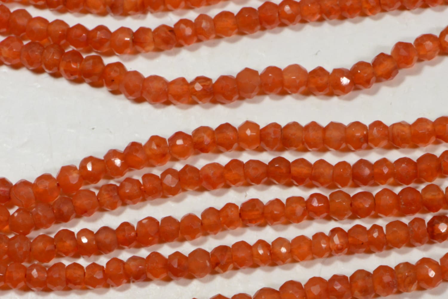 Carnelian  3.4x2.4mm faceted rondelle Natural Gemstone Beads Jewelry Making Supplies