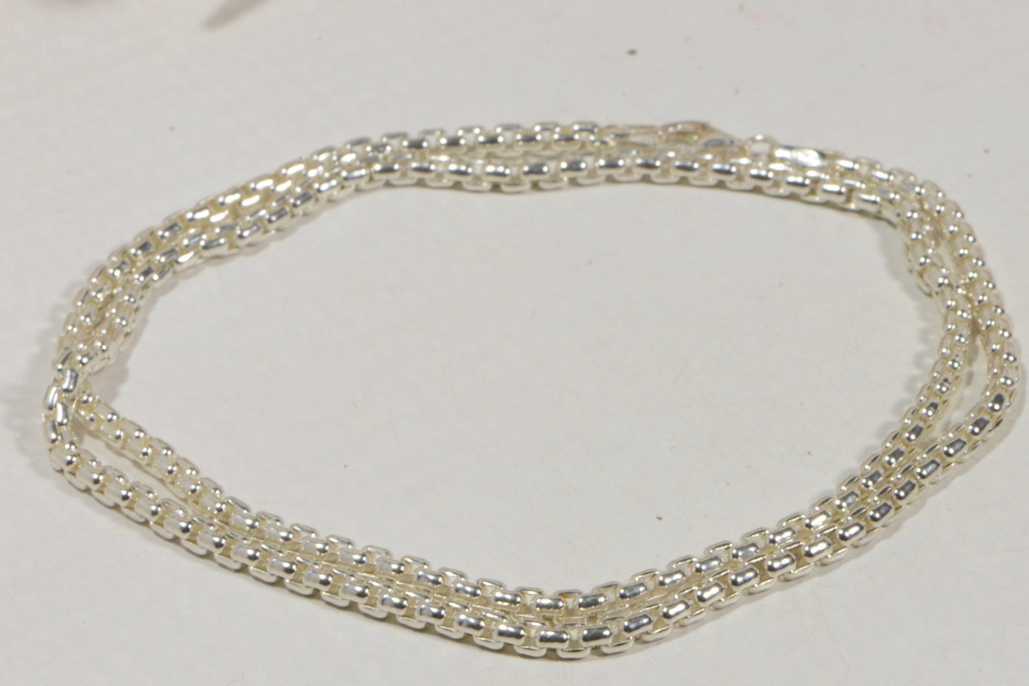 Italian Sterling Silver Rounded Box Chain - 18 inch