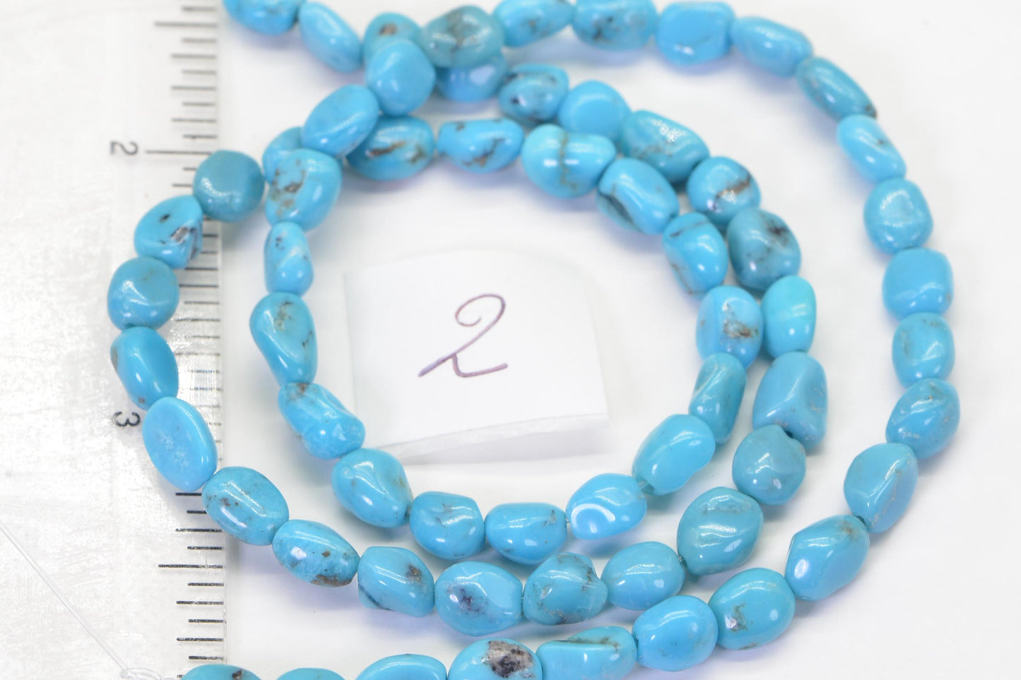 Bisbee Turquoise Nugget Beads: Arizona Gemstone Strand, 16"