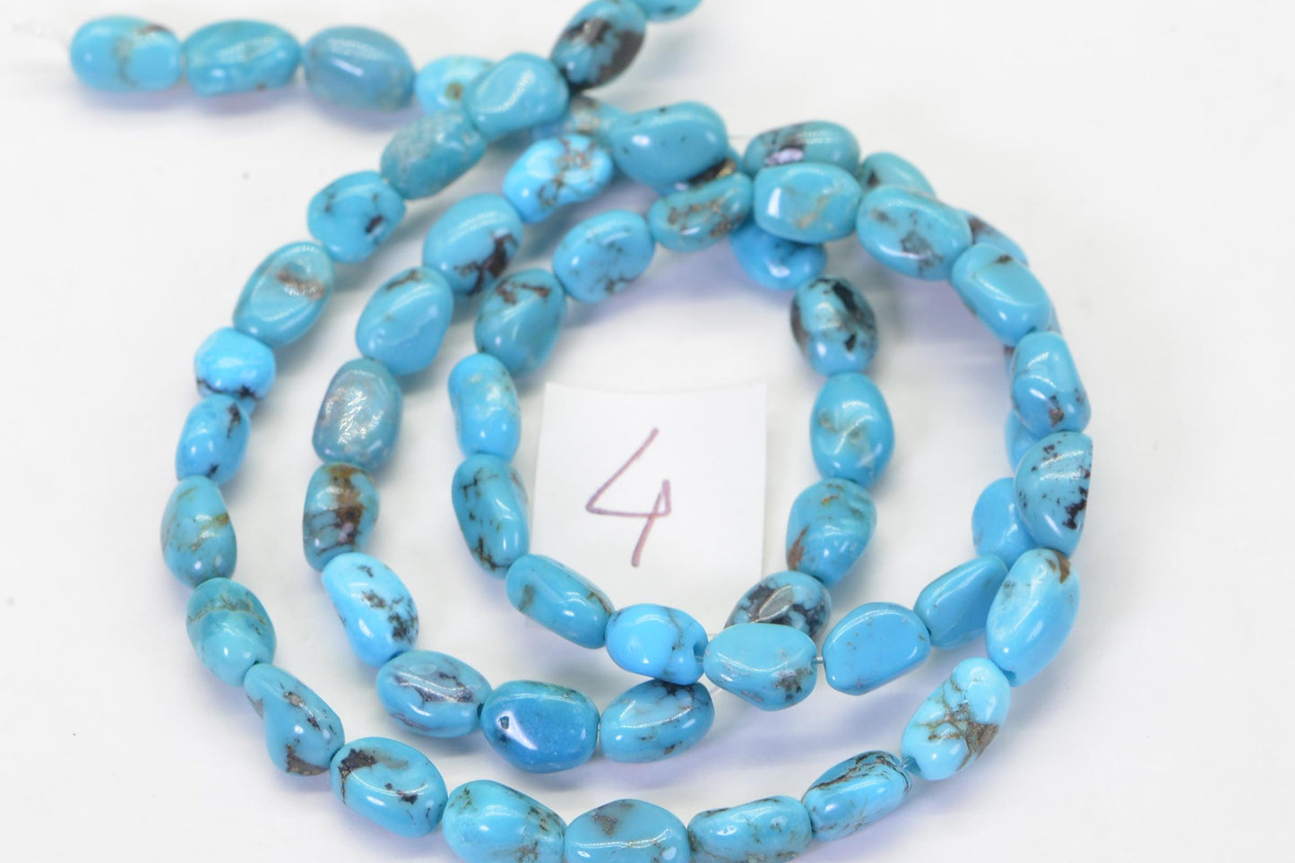 Bisbee Turquoise Nugget Beads: Arizona Gemstone Strand, 16"