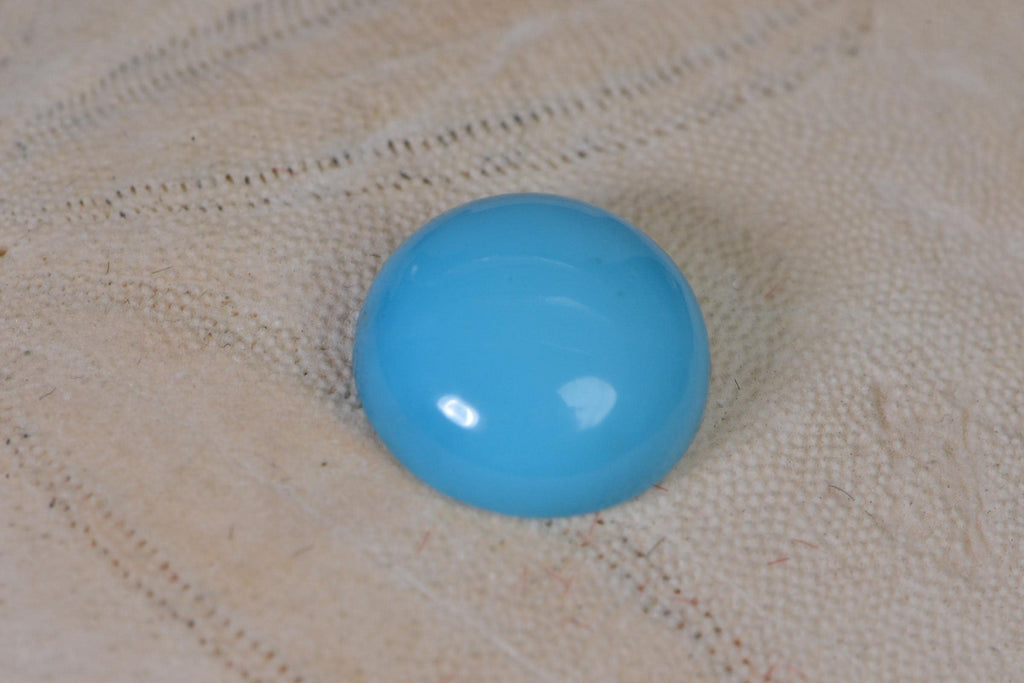 Sleeping Beauty Turquoise Cabochon 8mm Hand Cut Natural Gemstone Cabochon 1.9CT