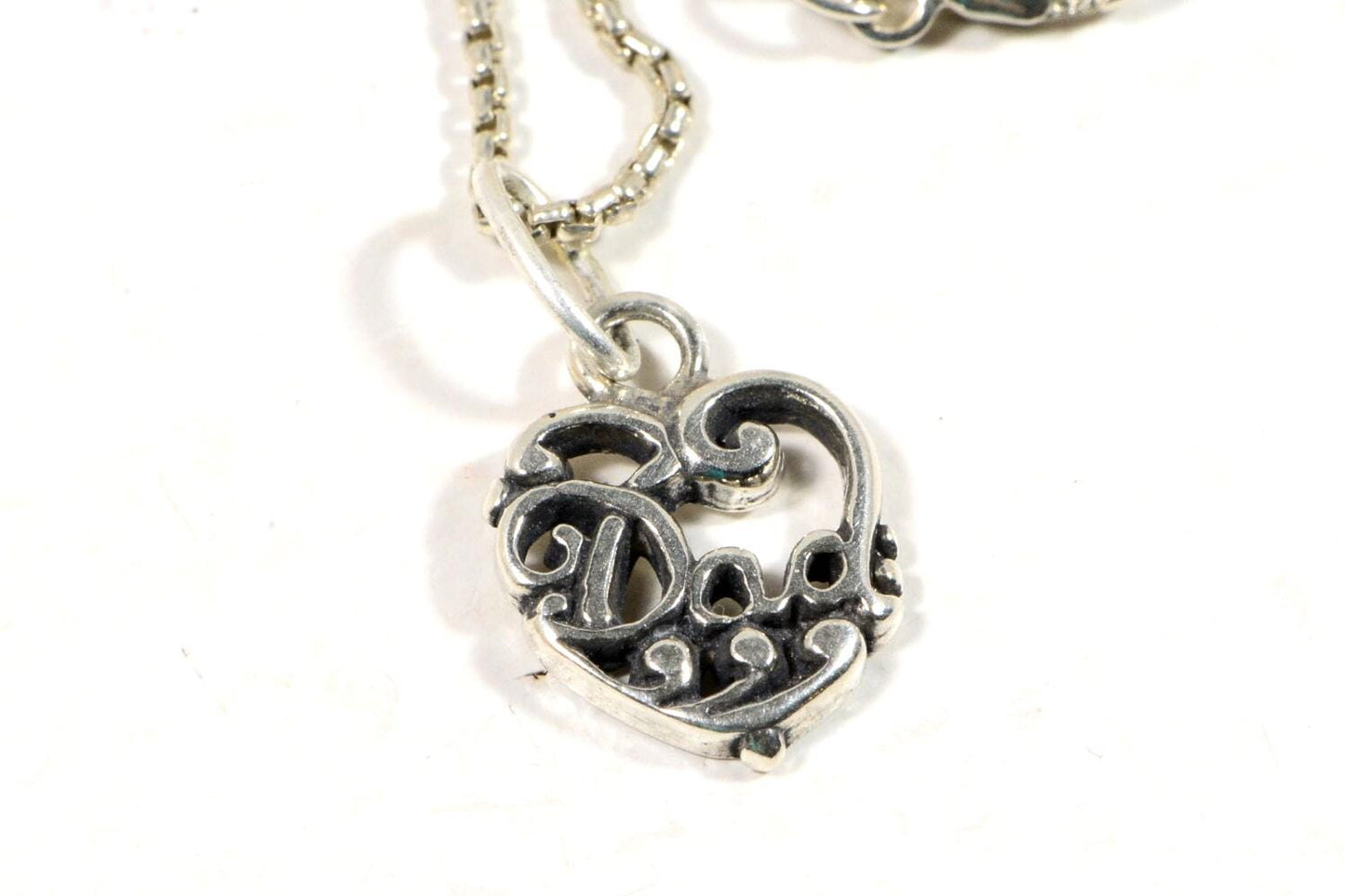 Fathers Day Gift Sterling Silver Pendant And Chain Necklace for Men