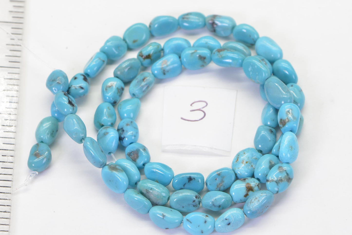 Bisbee Turquoise Nugget Beads: Arizona Gemstone Strand, 16"