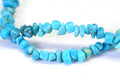 Nevada Turquoise Nugget Strand: Natural Gemstone Beads, Jewelry Making (16 inch, 6x5x2-3mm )