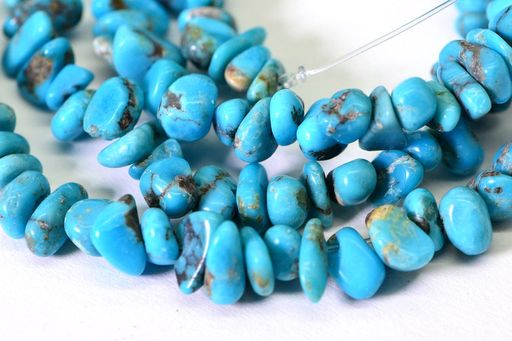 Sleeping Beauty Turquoise Strand: Arizona Mine Gemstone Beads, 16"