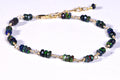 Black Opal Gold Filled Bracelet: Minimalist Gemstone Chain
