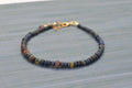 Ethiopian Black Opal Bracelet: 14K Gold Filled or Sterling Silver Beaded Jewelry