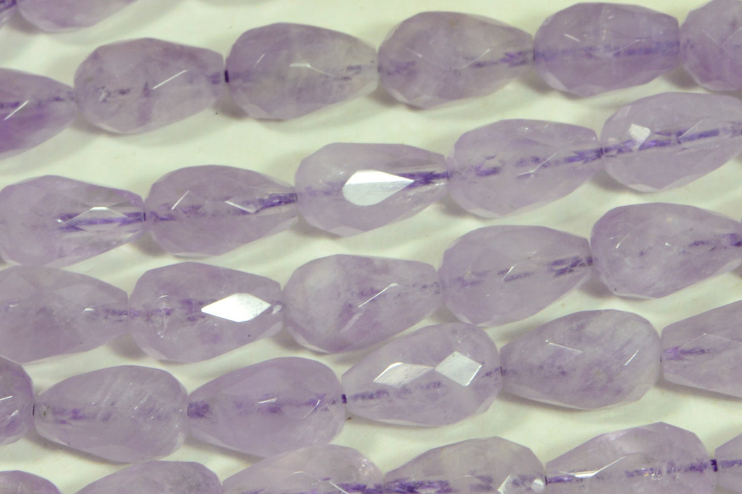 Amethyst Facet 12x7.7mm Teardrop Beads Natural Gemstone Jewelry Making Supplies