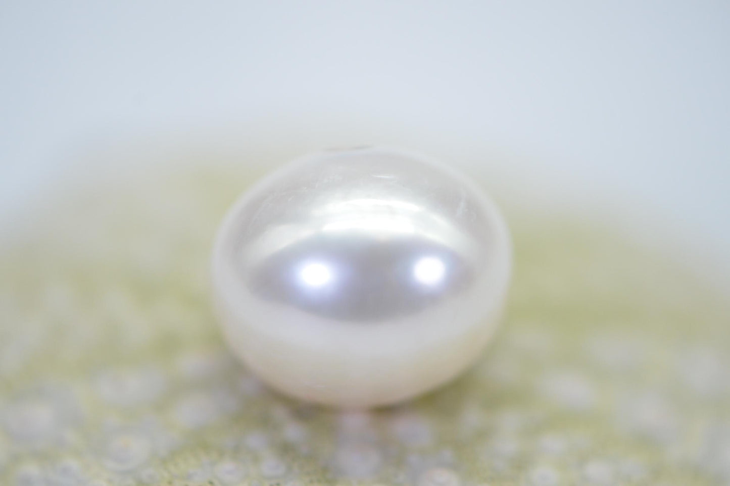 AA White South Sea Pearl: Large Hole Tahitian Loose Pearl (13mm)