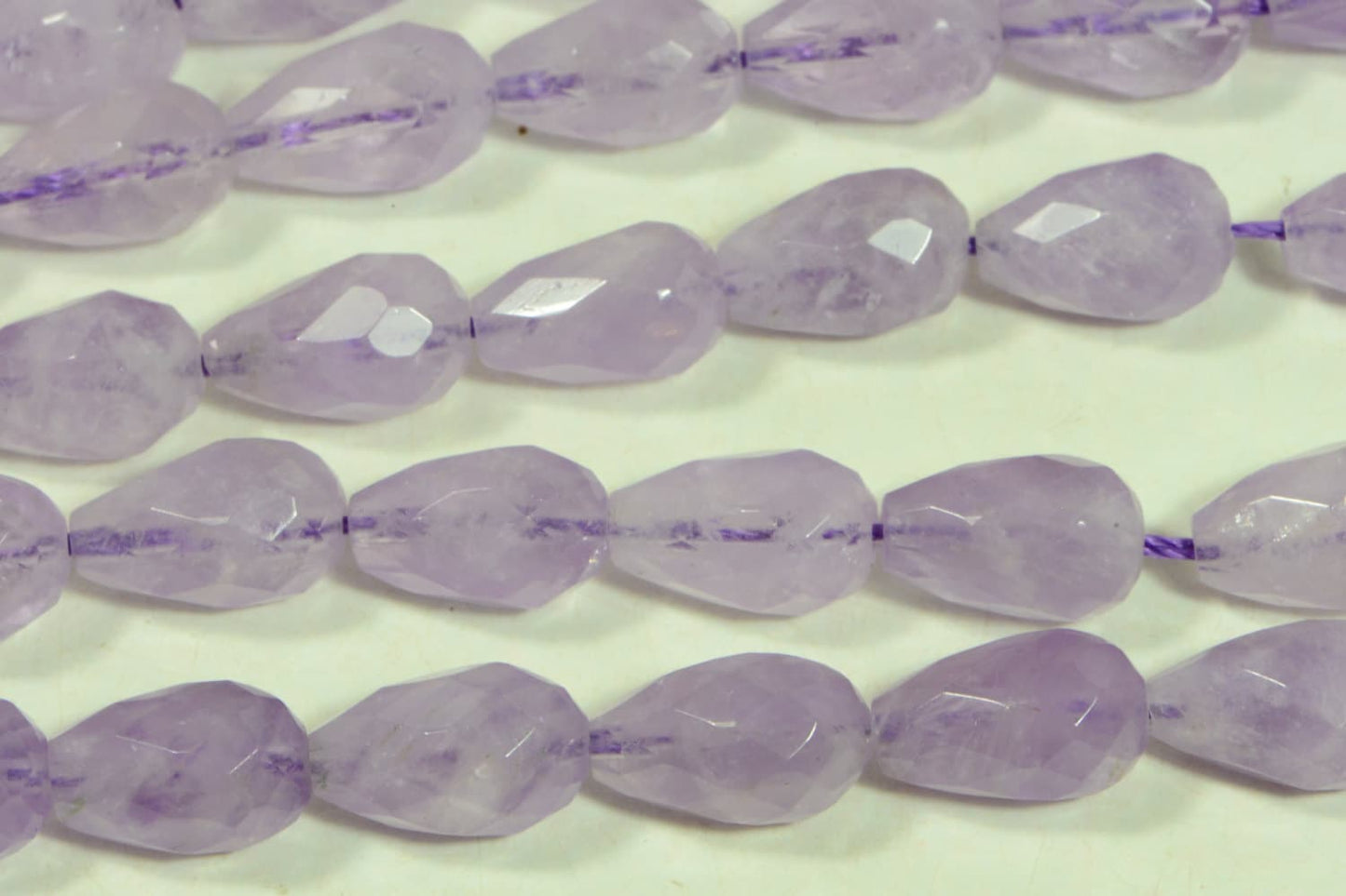 Amethyst Facet 12x7.7mm Teardrop Beads Natural Gemstone Jewelry Making Supplies