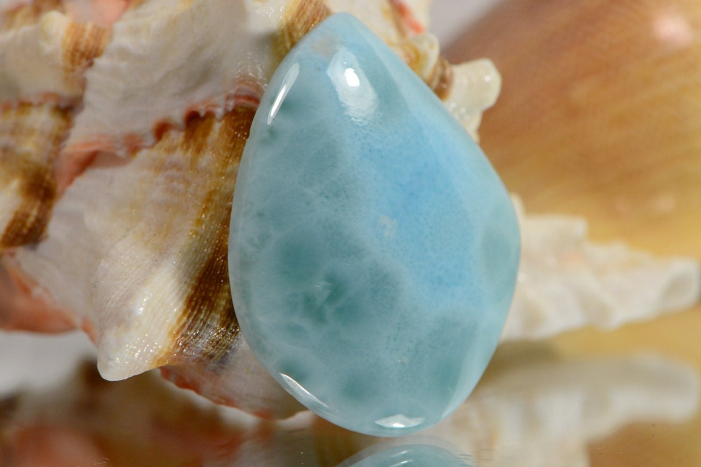 Larimar Cabochon 32x26x5mm Natural Gemstone Cabochon