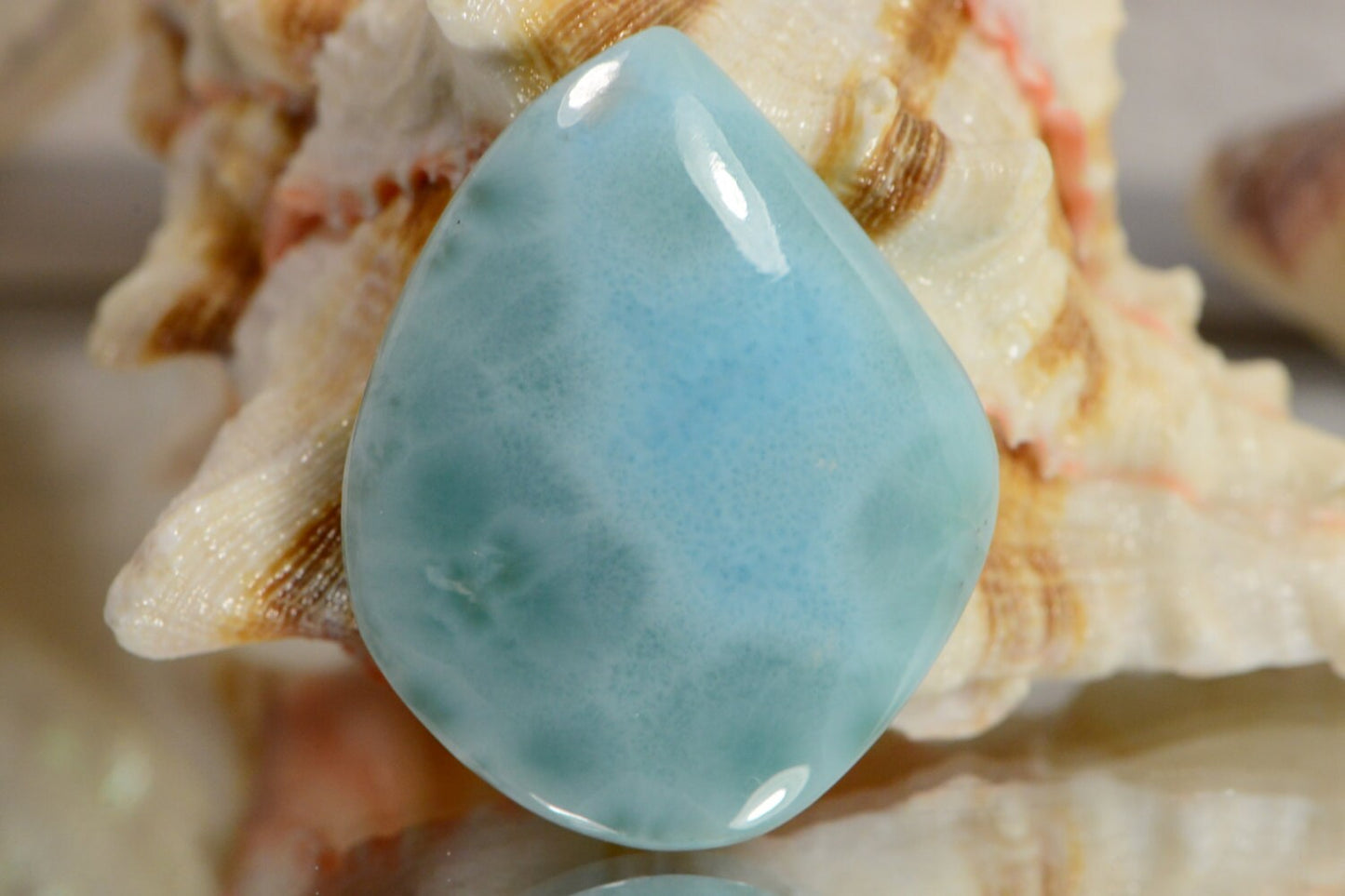 Larimar Cabochon 32x26x5mm Natural Gemstone Cabochon