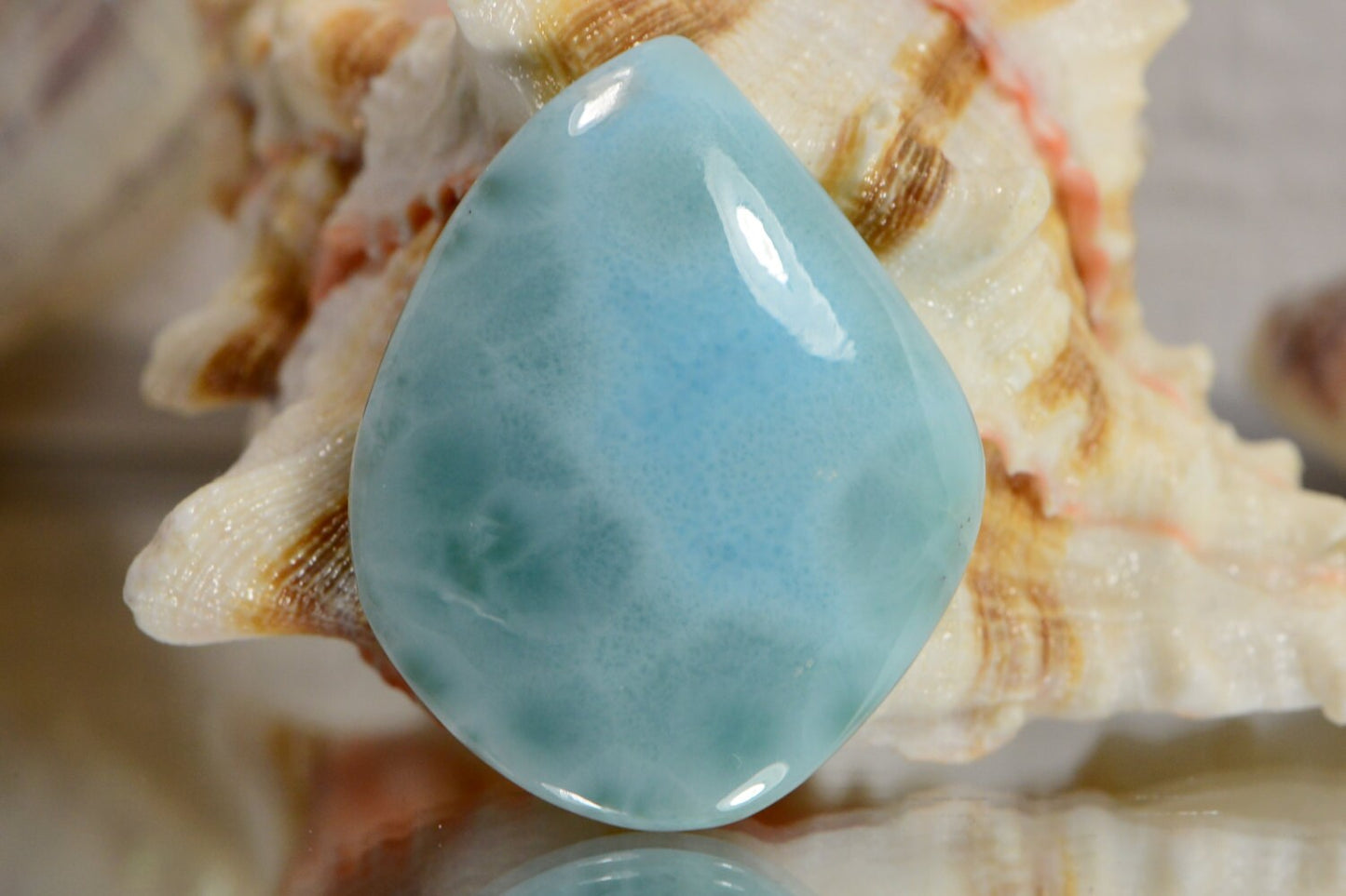 Larimar Cabochon 32x26x5mm Natural Gemstone Cabochon