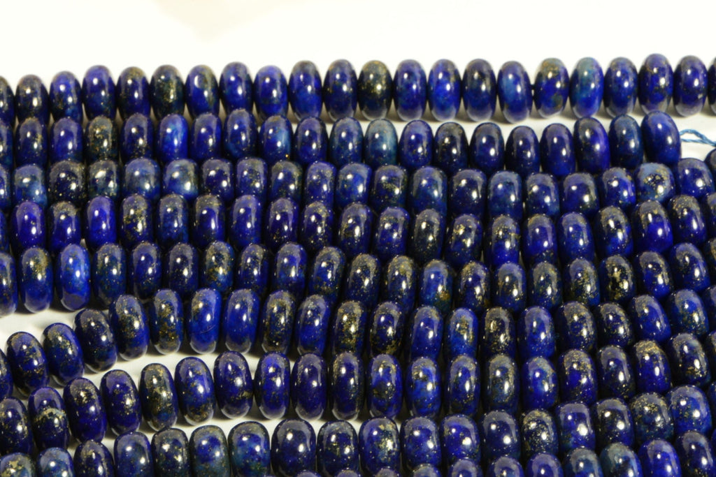 Lapis 8.5x4.7 mm 7" inch Strand Gemstone Beads Lapis Lazuli Jewelry Making Supplies