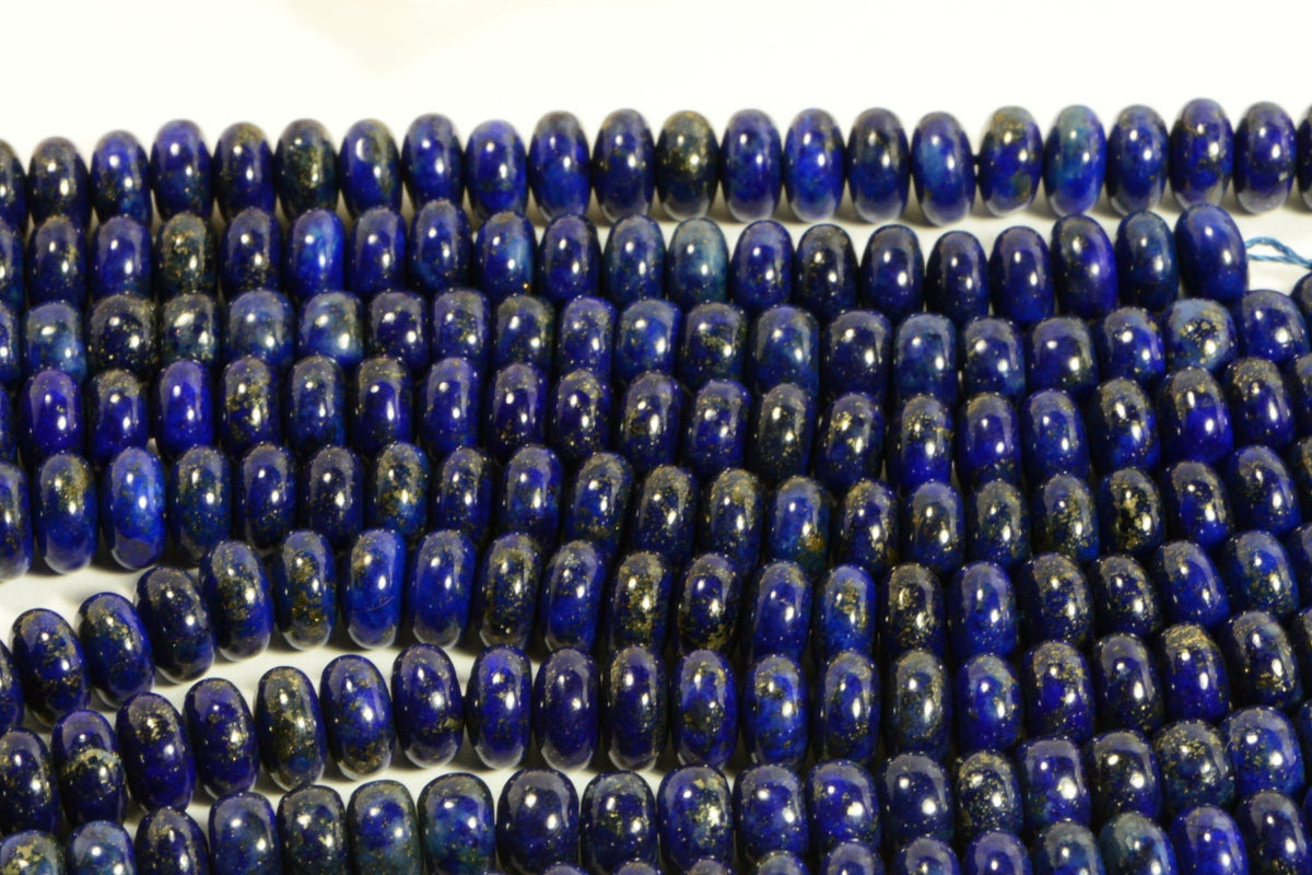 Lapis 8.5x4.7 mm 7" inch Strand Gemstone Beads Lapis Lazuli Jewelry Making Supplies