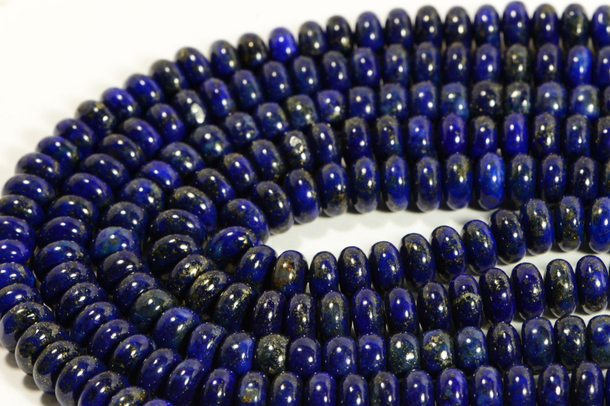 Lapis 8.5x4.7 mm 7" inch Strand Gemstone Beads Lapis Lazuli Jewelry Making Supplies