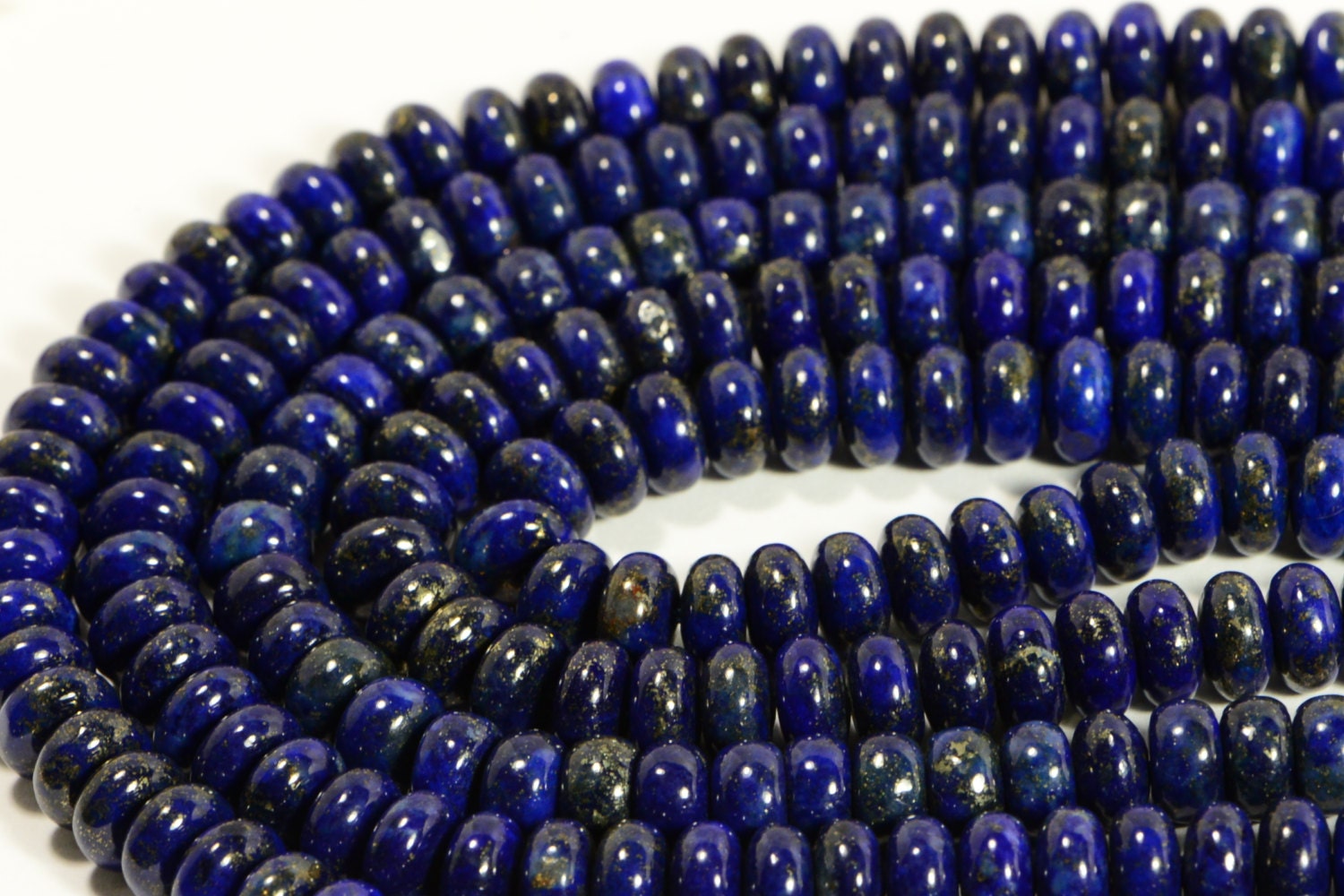 Lapis 8.5x4.7 mm 7" inch Strand Gemstone Beads Lapis Lazuli Jewelry Making Supplies