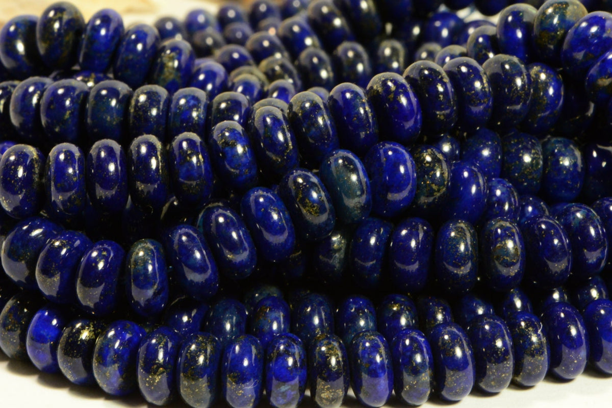 Lapis 8.5x4.7 mm 7" inch Strand Gemstone Beads Lapis Lazuli Jewelry Making Supplies