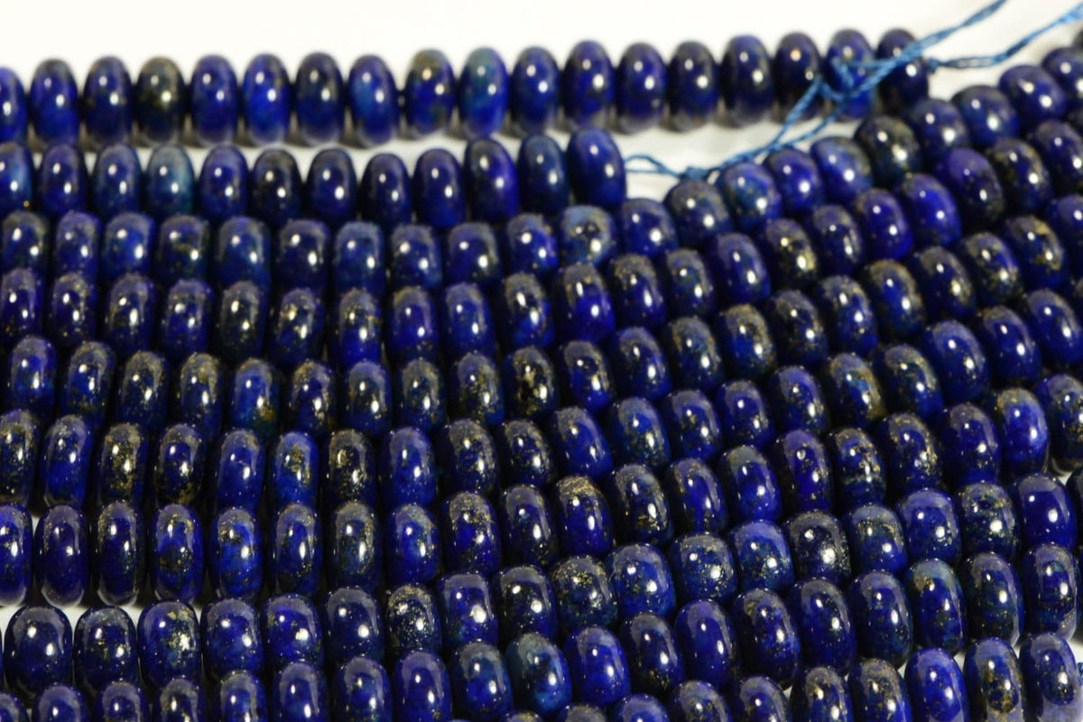 Lapis 8.5x4.7 mm 7" inch Strand Gemstone Beads Lapis Lazuli Jewelry Making Supplies