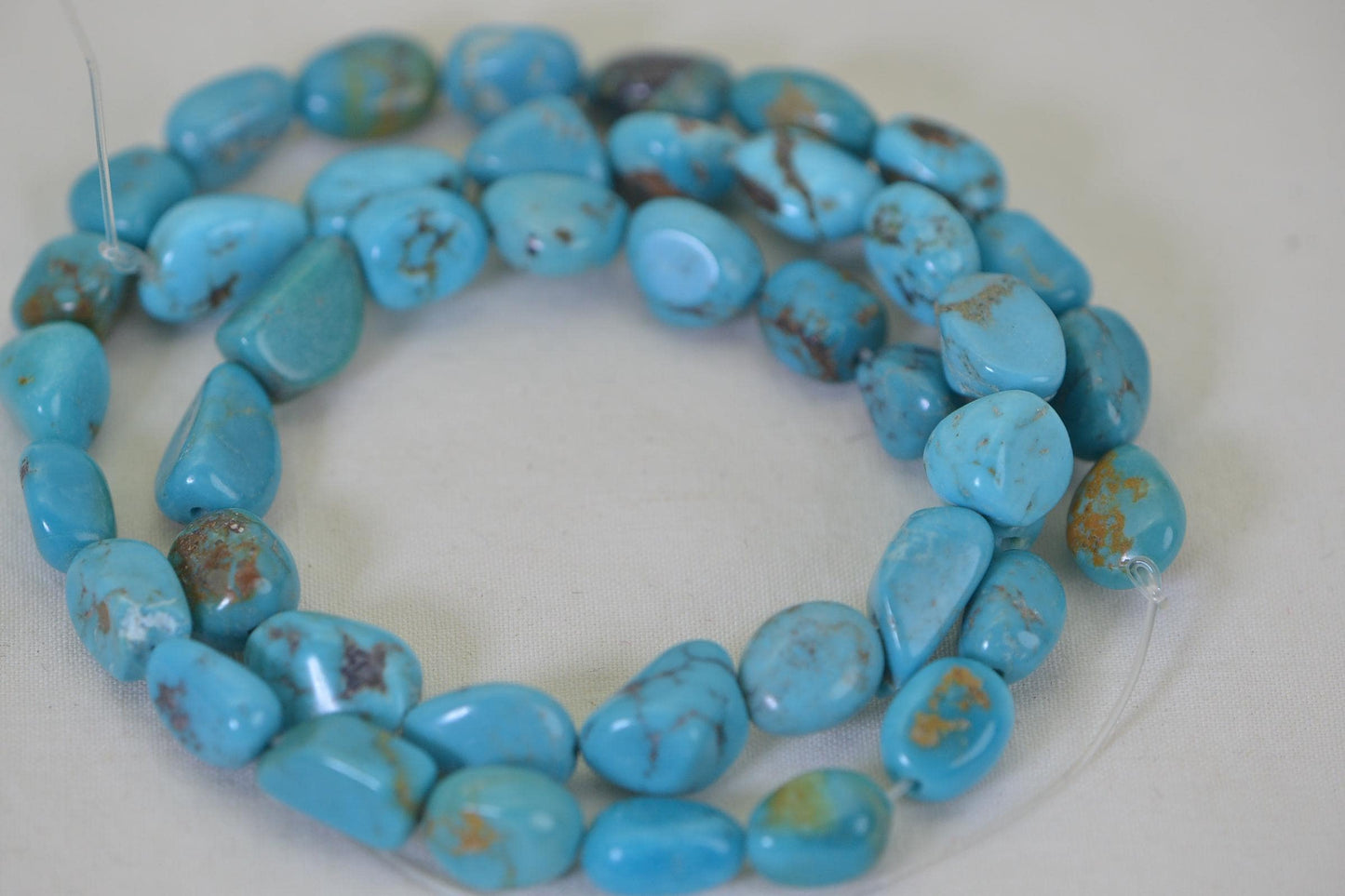 Natural Kingman Turquoise Beads Green Blue Brown  Turquoise Beads Gemstone Beads Jewelry Making Supplies