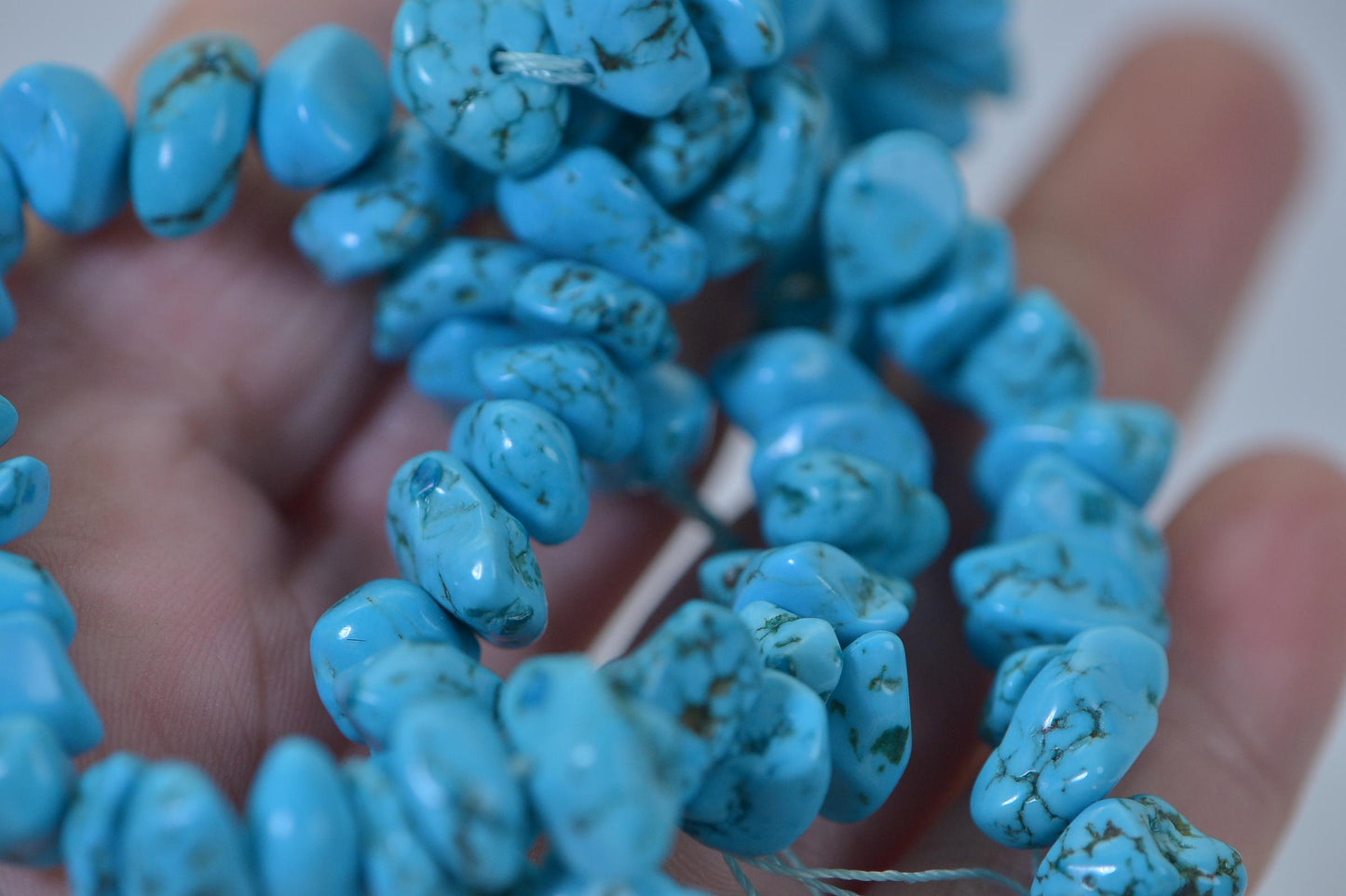Turquoise Beads 11mm Nuggets Gemstones Beads Bead Supplies Bead Strands