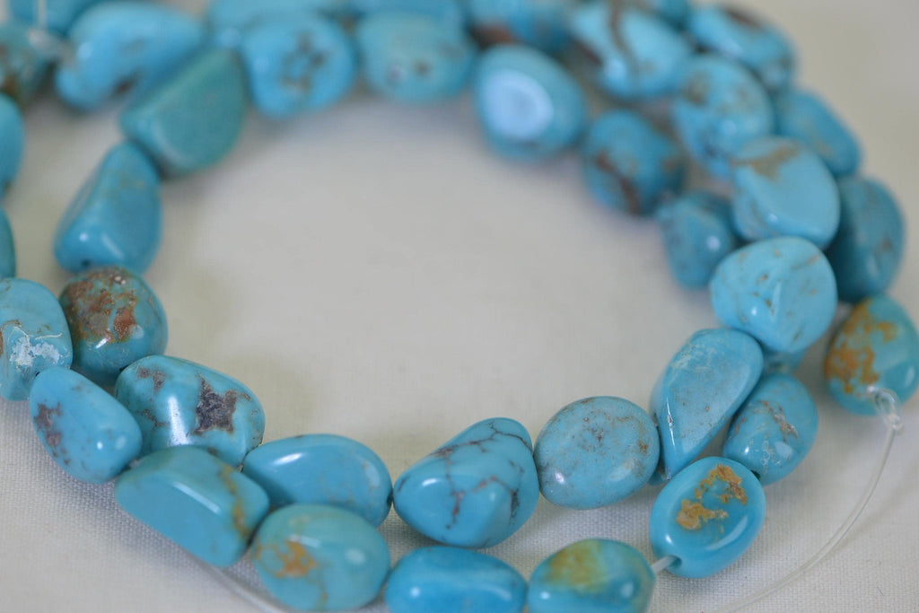 Natural Kingman Turquoise Beads Green Blue Brown  Turquoise Beads Gemstone Beads Jewelry Making Supplies