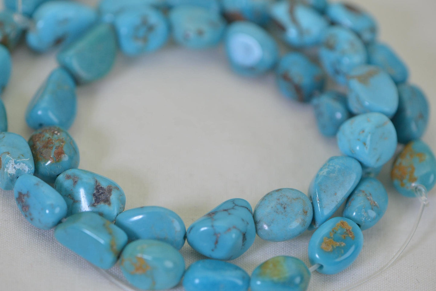 Natural Kingman Turquoise Beads Green Blue Brown  Turquoise Beads Gemstone Beads Jewelry Making Supplies