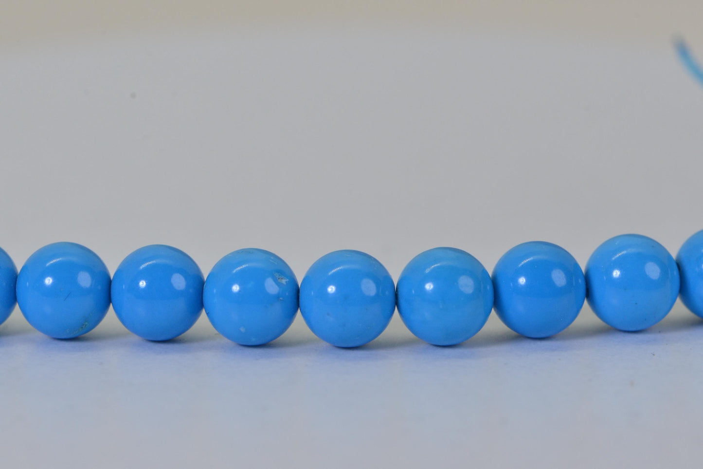 6mm Sleeping Beauty Turquoise Beads  Round  Smooth Finish Natural Gemstone Beads